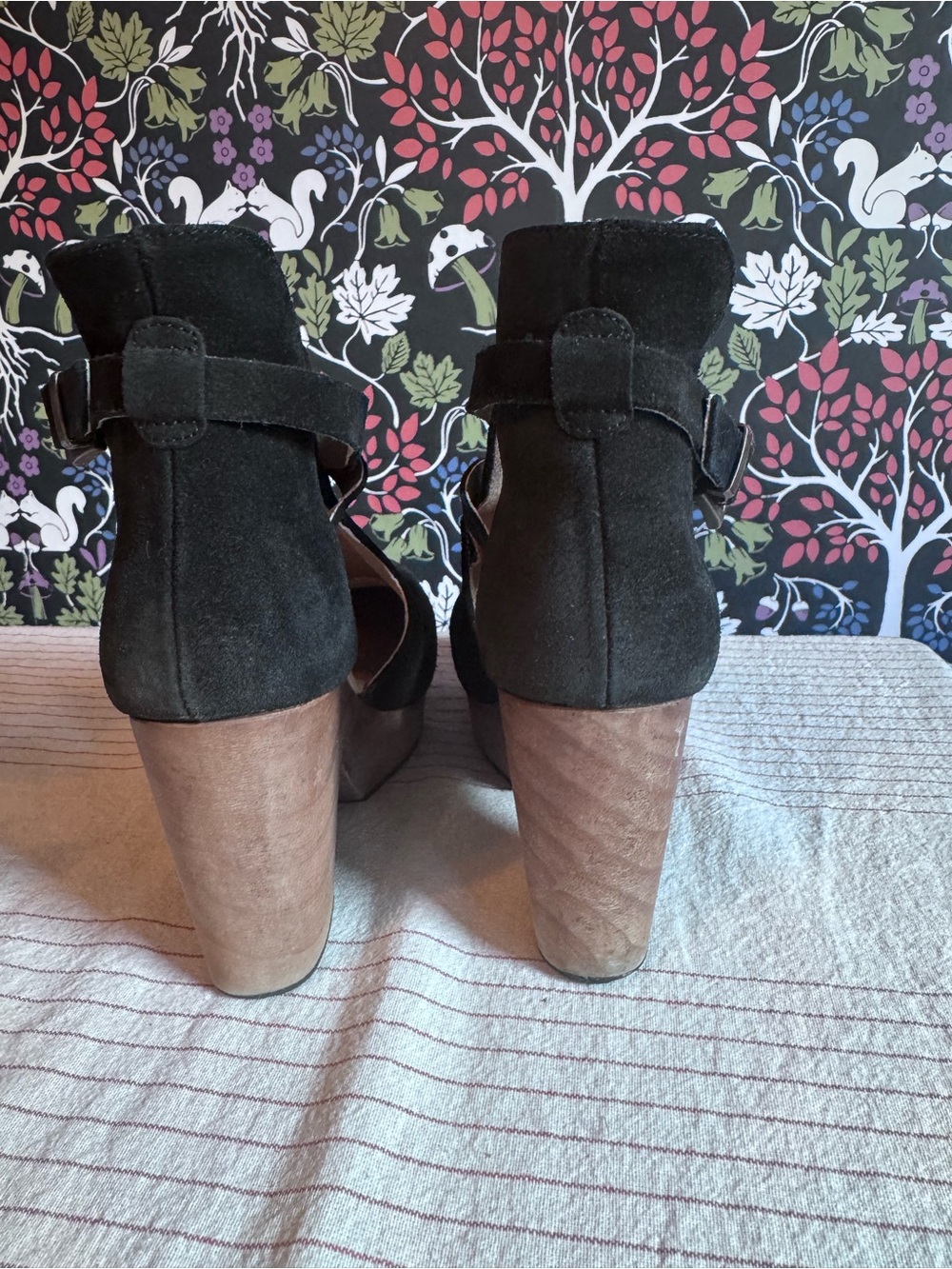 Free People - Cedar Leather Clog (black suede) - like new! size 8us/38eu - Picture 14 of 14